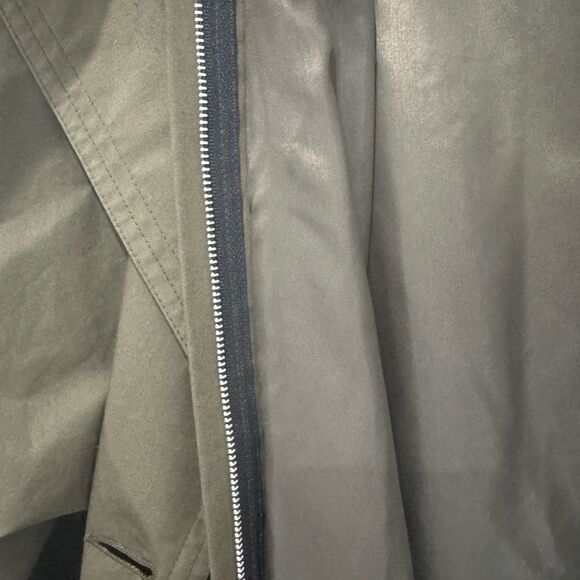 VINTAGE Khaki green oversized trench coat - Picture 17 of 17